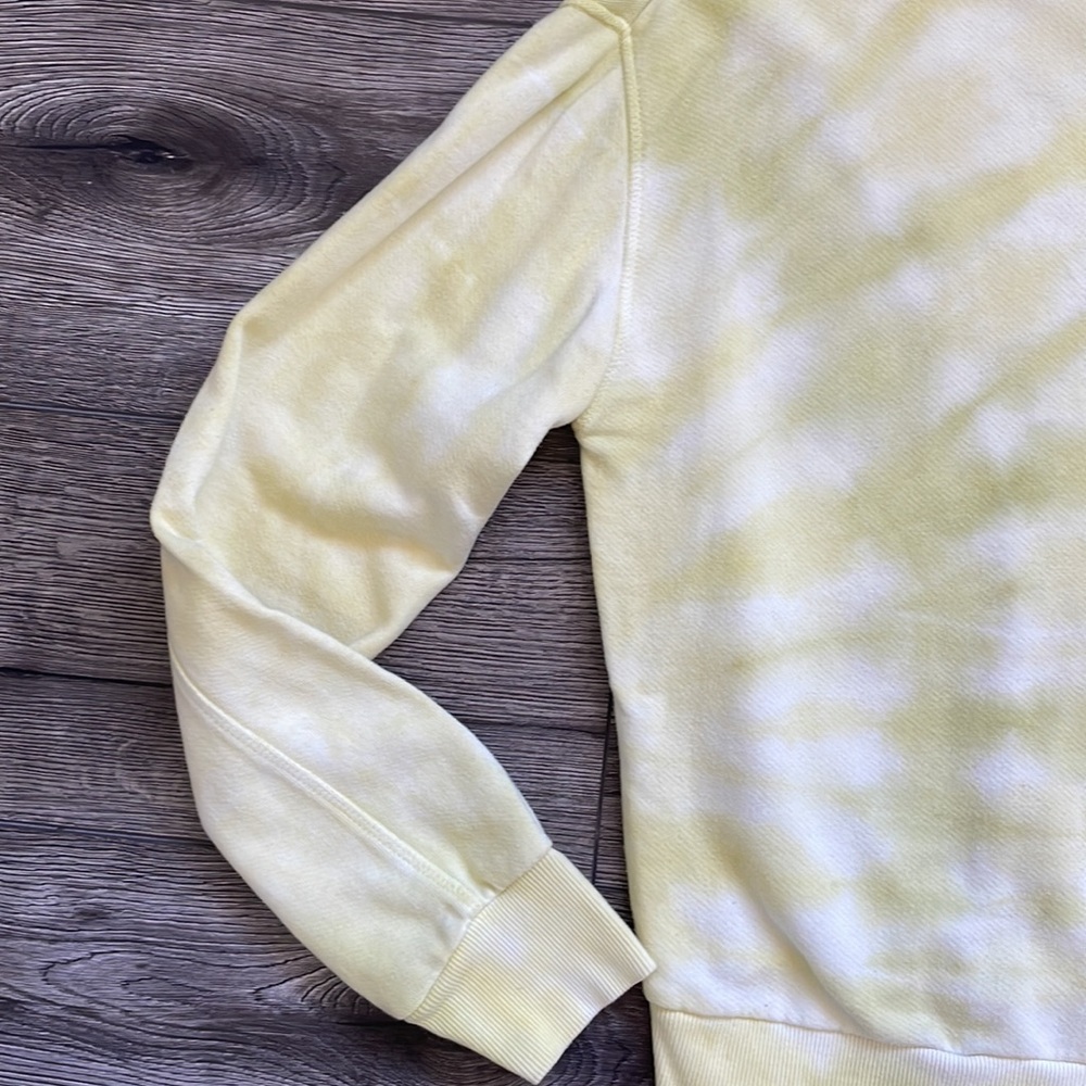 Anthropologie| Pilcro | Elayna Yellow Tie Dye Pullover Jumper Sweatshirt  Medium - Picture 4 of 11